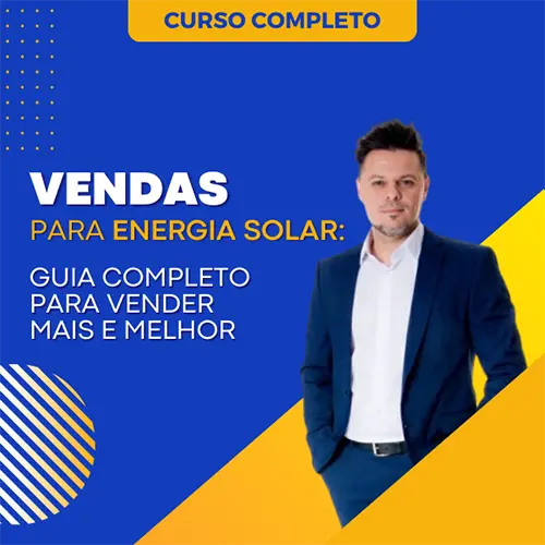 Banner de publicidade do curo Vendas para Energia Solar.