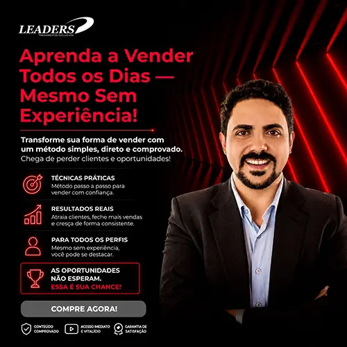 Banner de publicidade do curso Aprenda a Vender Todos os Dias — Mesmo Sem Experiência!
