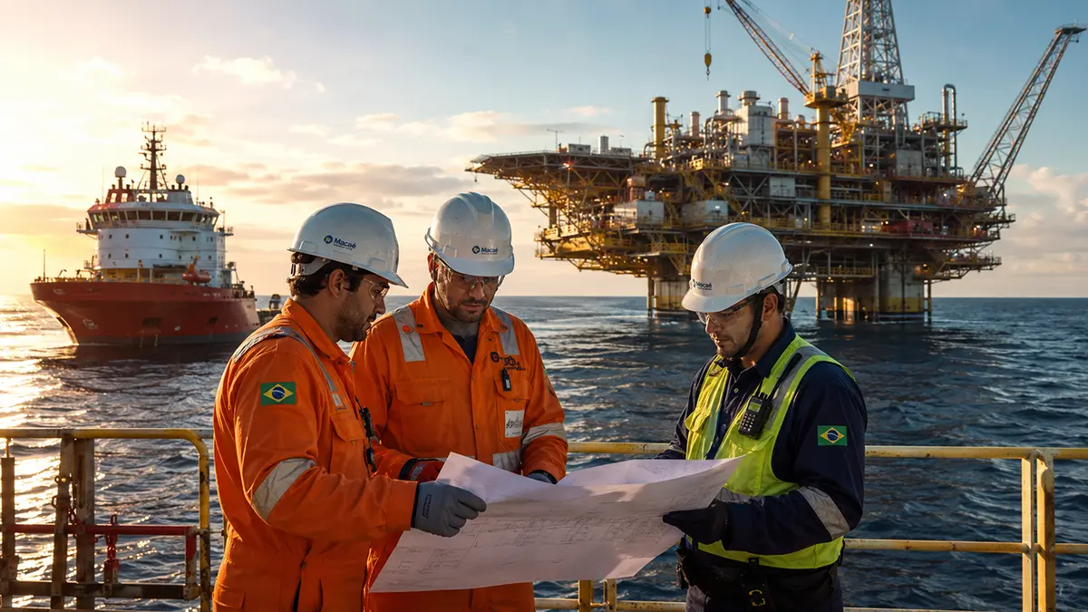 Anúncio do ABZ Group recrutando profissionais para banco de talentos em funções técnicas e de engenharia offshore.