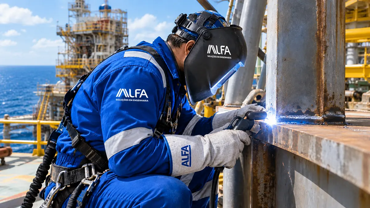 Anúncio de vaga de emprego para Caldeireiro na ALFA Soluções em Engenharia em Macaé.