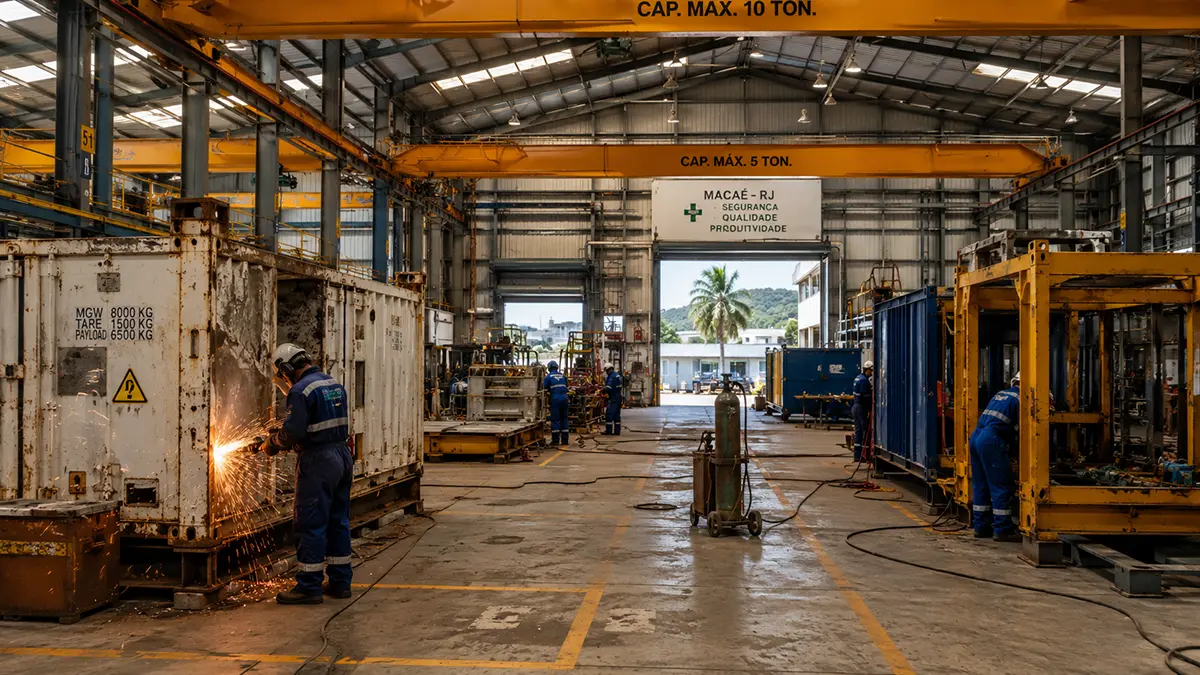 Anúncio de vagas de emprego na LC Offshore em Macaé.