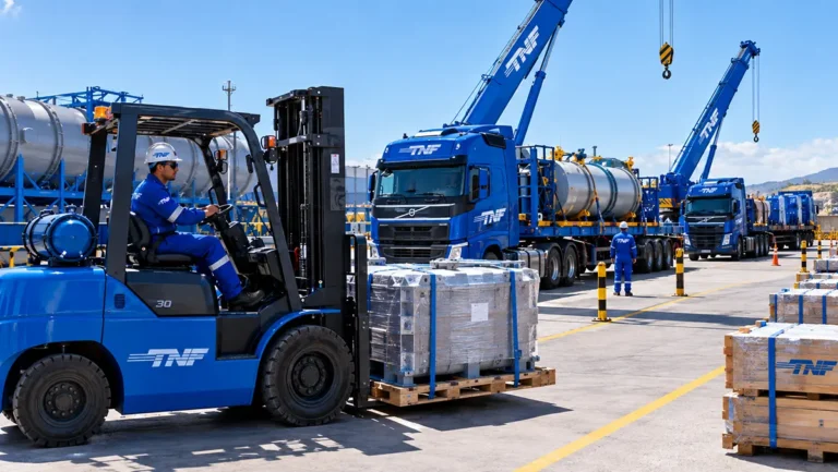 Anúncio de vagas de emprego na TNF Transportes e Guindastes em Macaé.