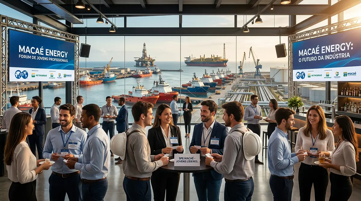Conexões profissionais e networking para conquistar vagas no mercado offshore de Macaé.